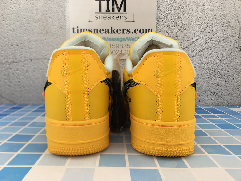 Off-White x Air Force 1 Low University Gold Metallic Silver DD1876 700